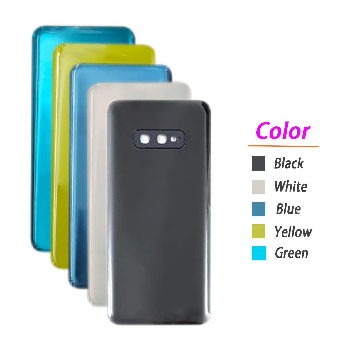 New For Samsung S10E Battery Back Cover Panel Rear Door Housing Case Camera Lens Replace