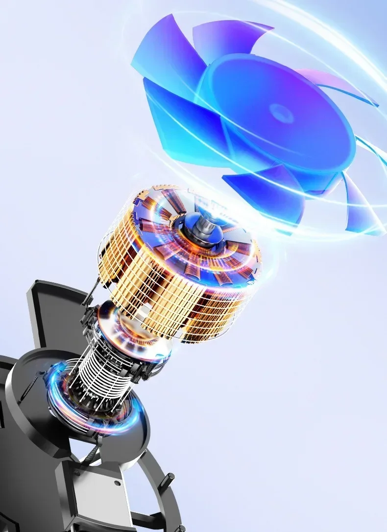 Phone Radiator Portable Magnetic Phone Cooler Low Noise Light Weight Fan with RGB Light Fast Cooling for Phone Tablet PUGB Game