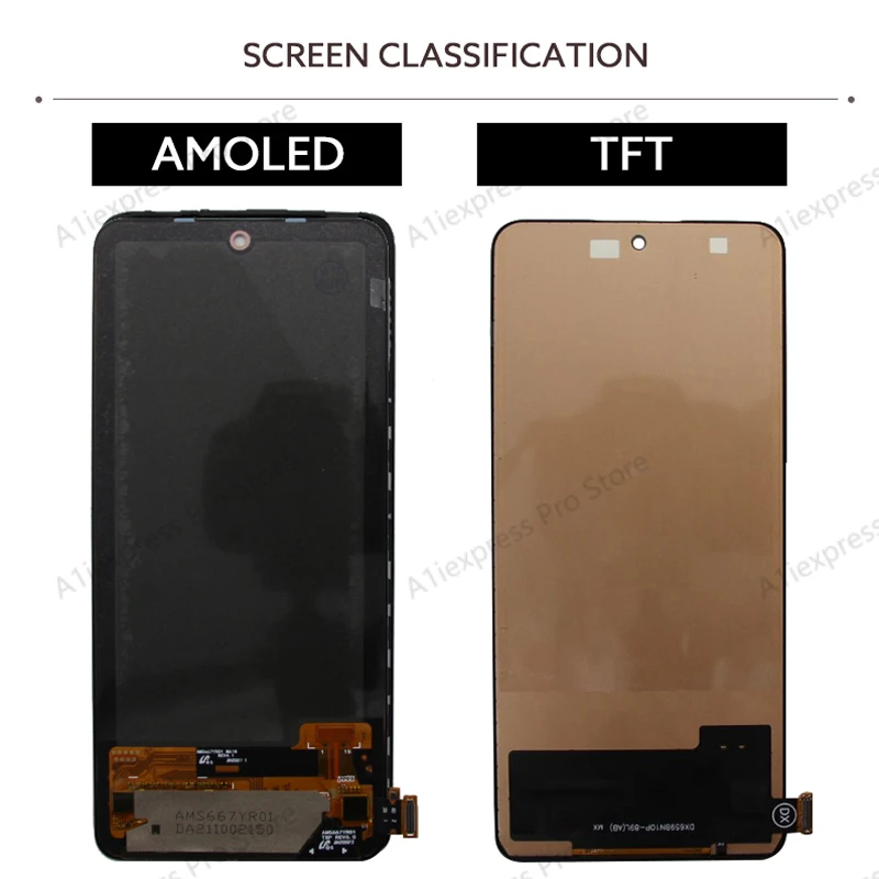 Pantalla For Xiaomi Redmi Note 10Pro M2101K6GM2101K6R Screen Replacement Touch Digitizer Display Assembly LCD AMOLED Screen Part
