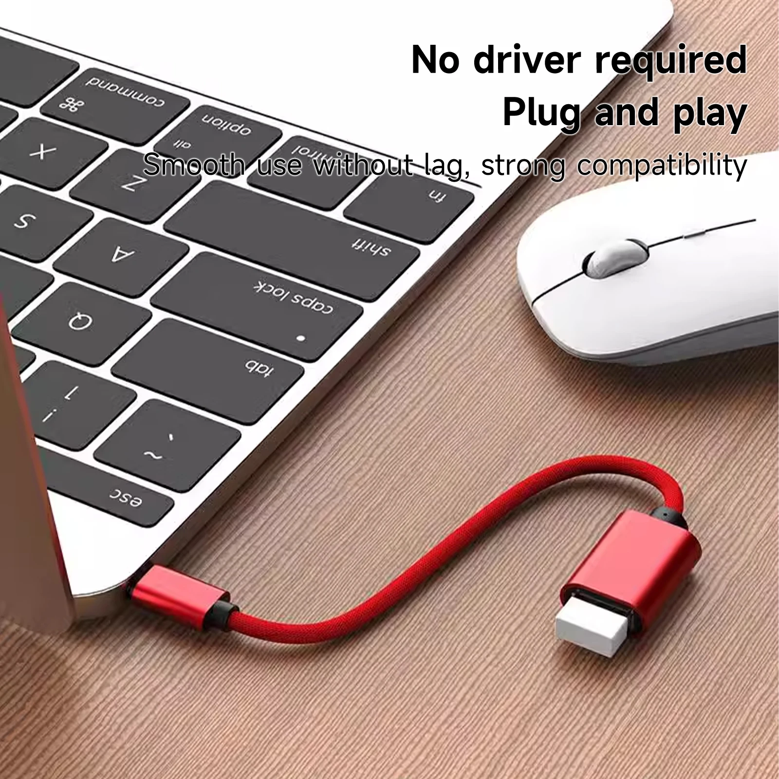 USB-C to USB Adapter, USB-C Male to USB Female OTG Data Cable for Smartphones, Tablets, Laptops & More