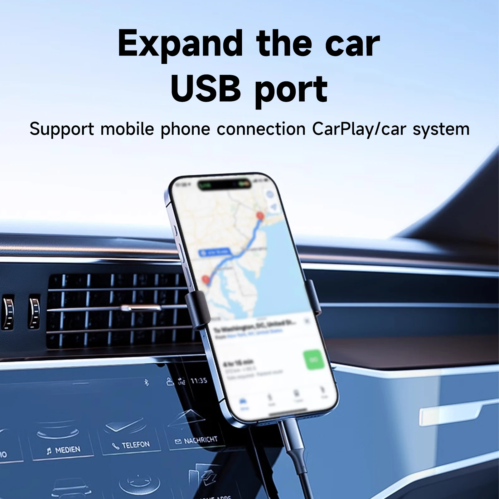 USB-C to USB Adapter, USB-C Male to USB Female OTG Data Cable for Smartphones, Tablets, Laptops & More