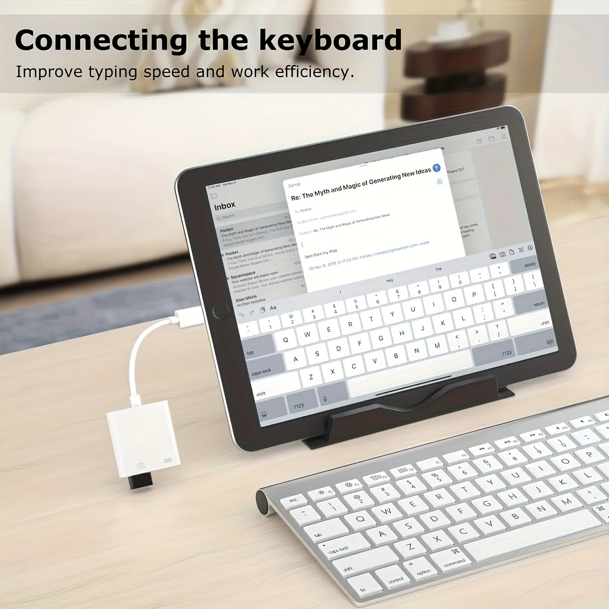 2-in-1 Type-C Lightning OTG Adapter for iPhone 17 16 15 14 13 Pro Max iPad to USB Cable 3.0 Converter Mouse Keyboard Camera Card