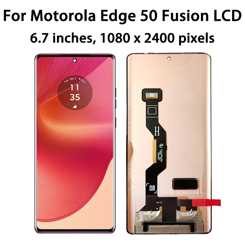 6.7"AMOLED LCD For Motorola Edge 50 Fusion LCD Display Touch Screen Digitizer For Moto Edge 50 Fusion Display