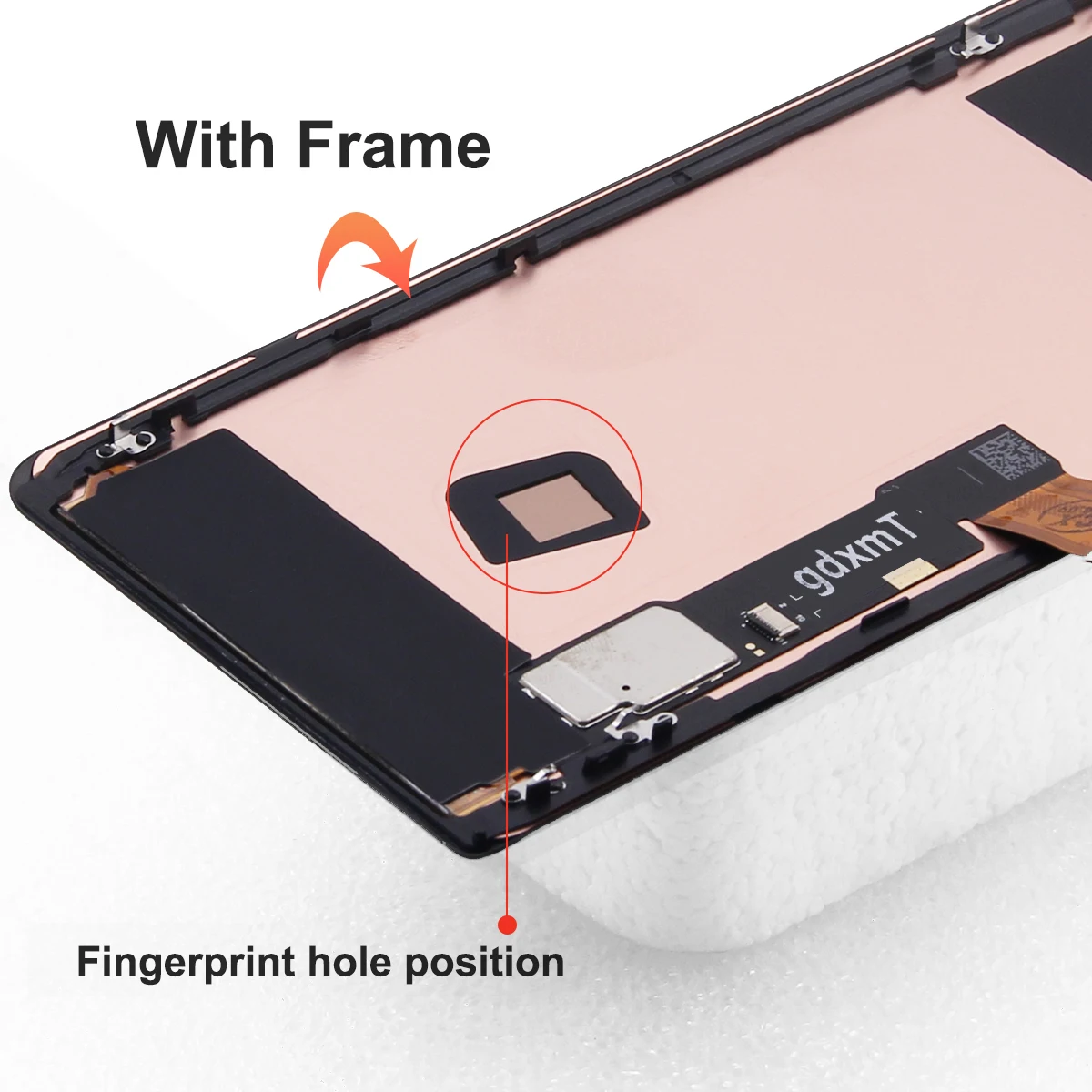 OLED Screen For Google Pixel 6 Pro GLUOG, G8VOU Lcd Display Digital Touch Screen with Frame for Google Pixel6 Pro Screen