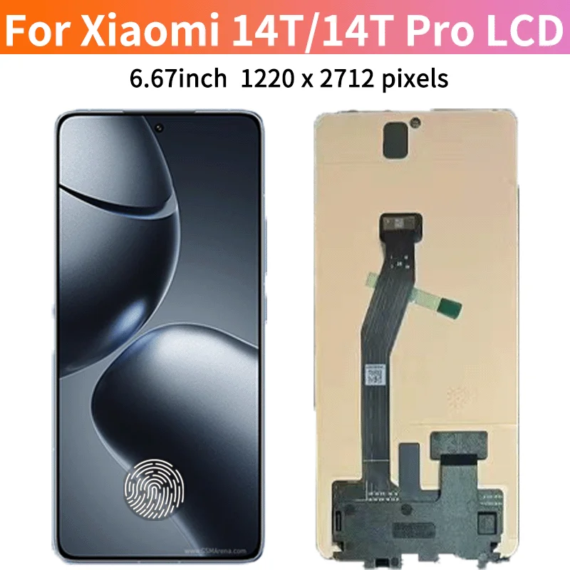 6.67"Screen For Xiaomi 14T 2406APNFAG LCD For Mi 14T Pro 2407FPN8EG Display Touch Digitizer For Redmi K70 Ultra Display