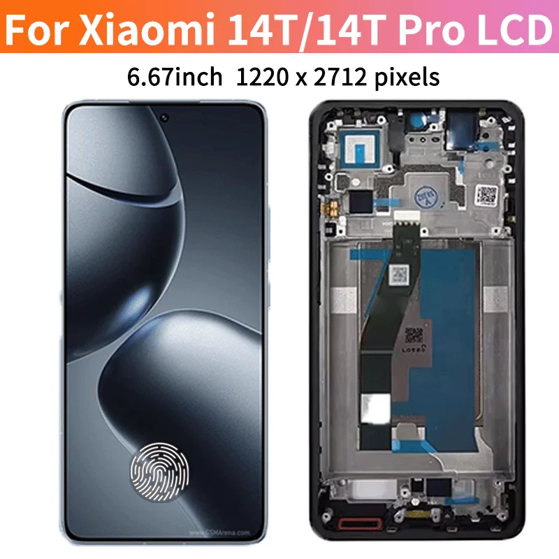 6.67"Screen For Xiaomi 14T 2406APNFAG LCD For Mi 14T Pro 2407FPN8EG Display Touch Digitizer For Redmi K70 Ultra Display