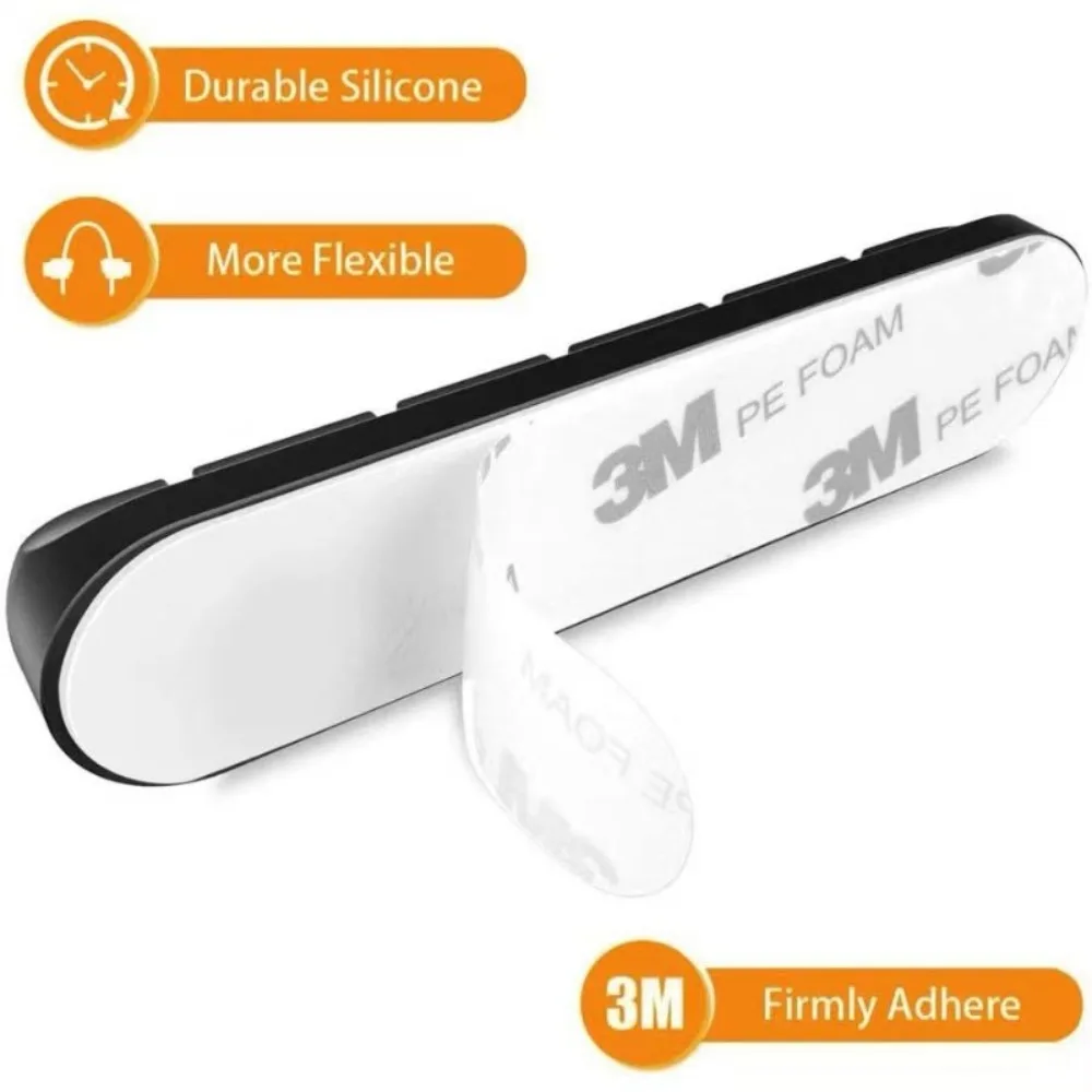 Cable Cord Wire Organizer Silicone USB Cable Winder Management Clips Self Adhesive for Mouse Keyboard Headset For iPhone Huawei
