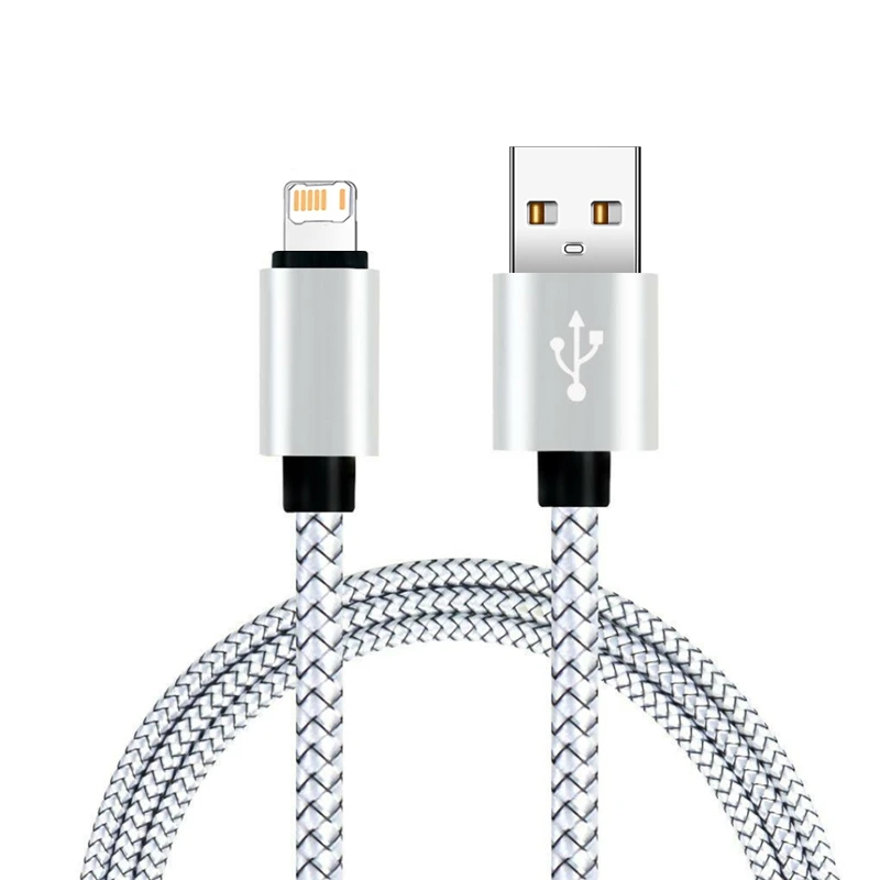 Nylon Braided Fast Charging USB Cable For iPhone 12 13 Mini 11 14 Pro XS Max X XR 6 6S 7 8 Plus SE 2020 Quick Charge Data Cables