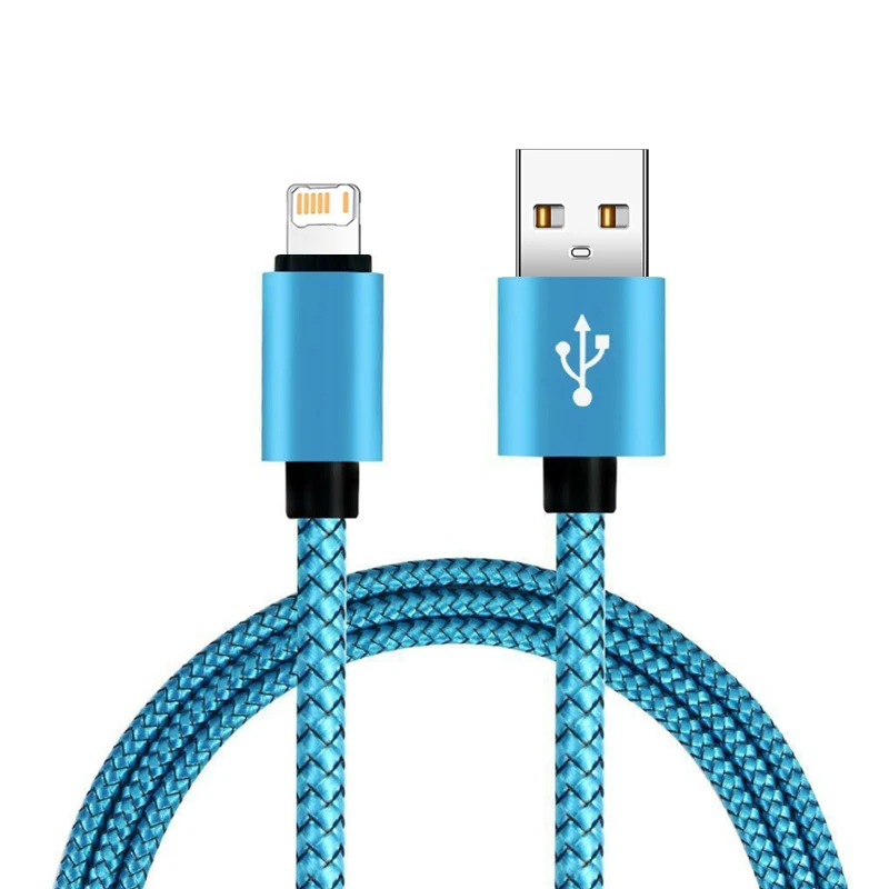 Nylon Braided Fast Charging USB Cable For iPhone 12 13 Mini 11 14 Pro XS Max X XR 6 6S 7 8 Plus SE 2020 Quick Charge Data Cables