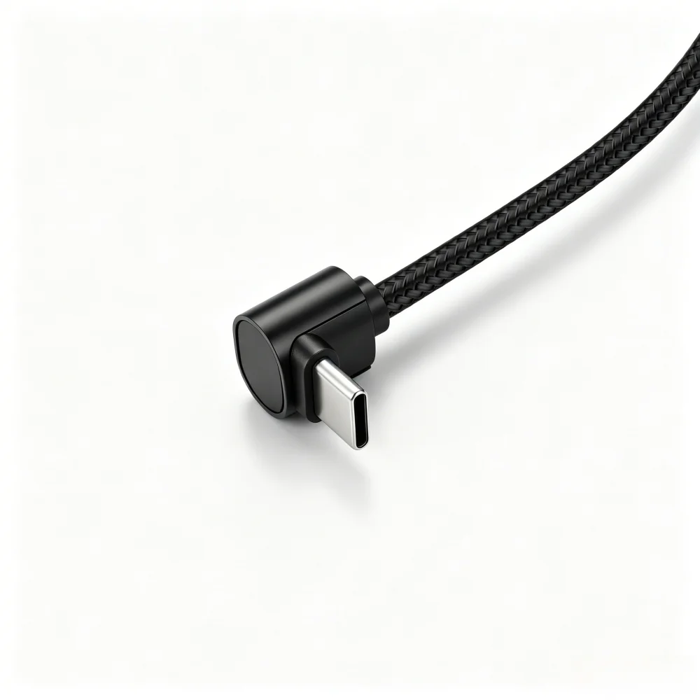 100W 90 Degrees Braid 0.25m/0.5m/1m/2m 4A Quick Charger Elbow USB C to Type C  Cord PD Cable For iPhone Samsung Xiaomi Macbook