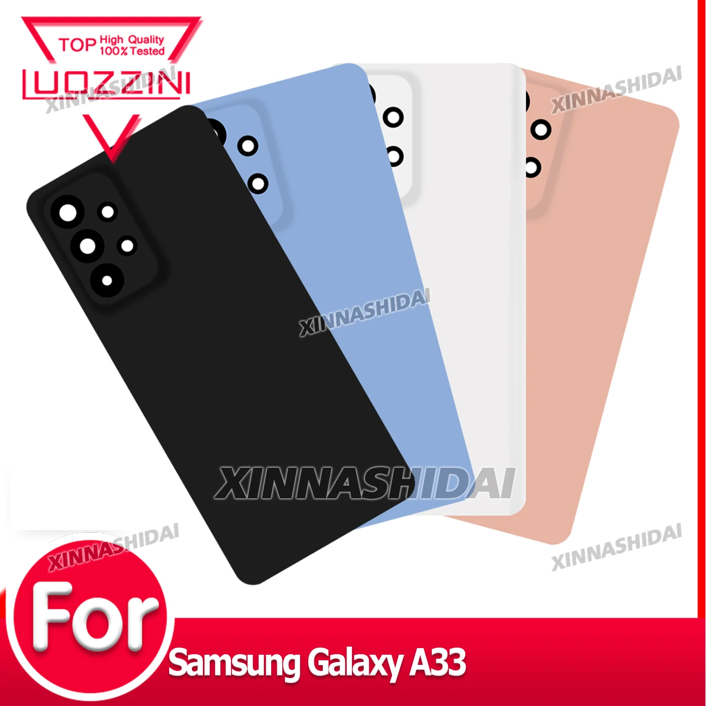 AAA Quality New For Samsung Galaxy A33 A53 A73 5G Battery Back Cover Rear Door Plastic Housing Case Panel Replace