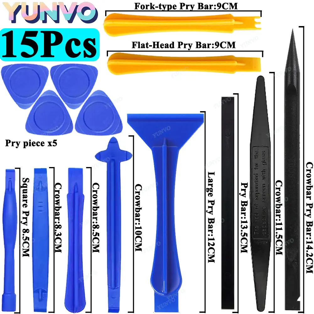 Universal Plastic Spudger Pry Tool Kit - Screen Opening Disassembly Tool for iPhone, Mobile Phone & Laptop Repair tool
