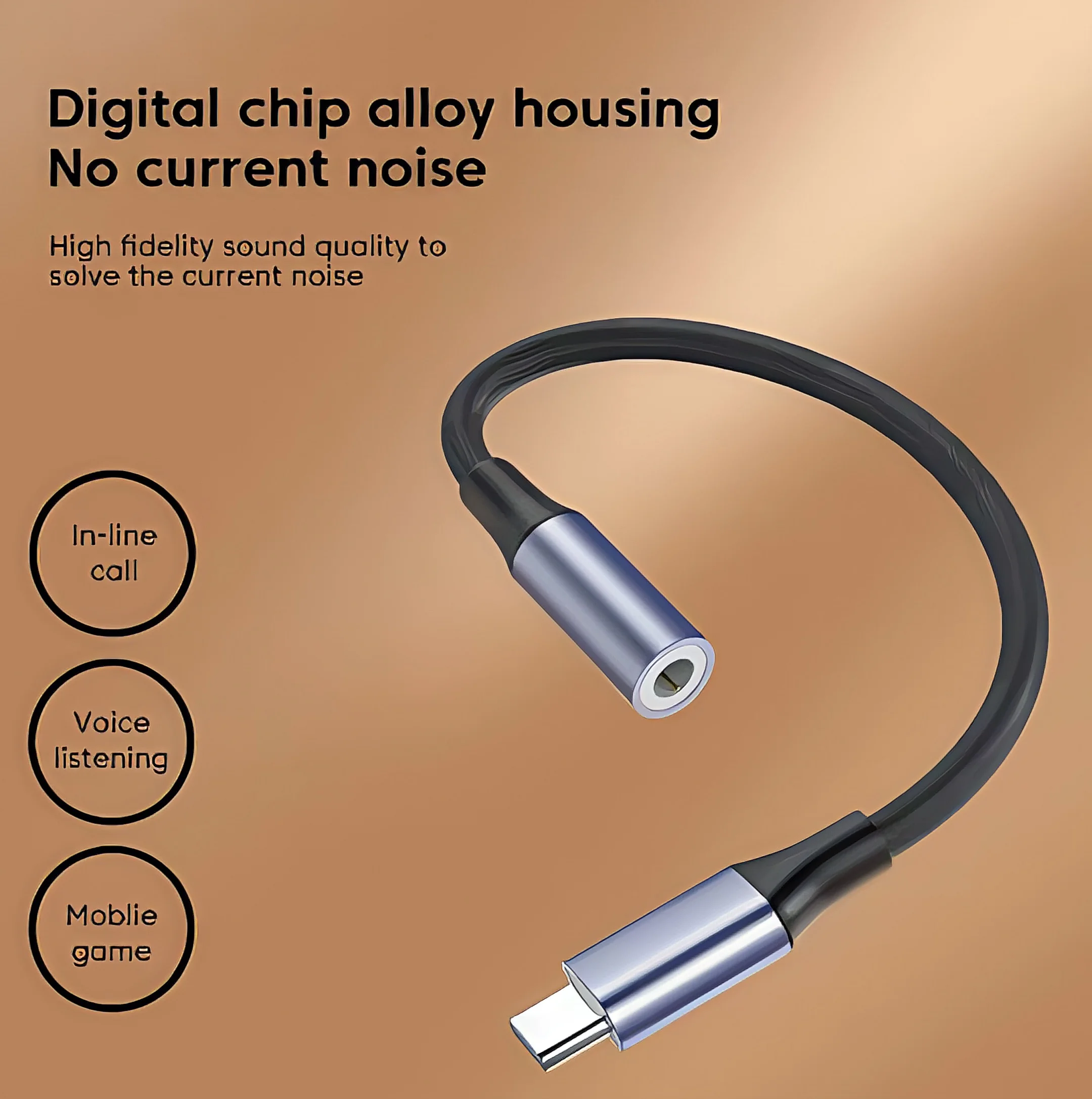 USB Type C To 3.5 Jack Earphone Adapter USB-C 3 5mm Audio Cable
