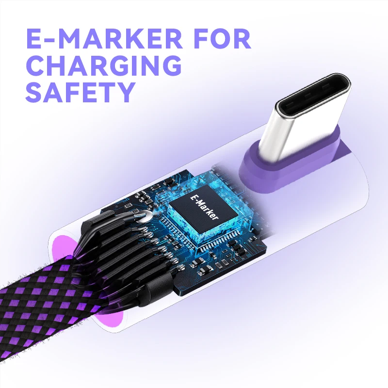 90° Elbow Fast Charging Game Cable PD 240W USB C to Type C Charge Cord 480 Mbps Data Transfer Cable for Phone Laptop Samsung