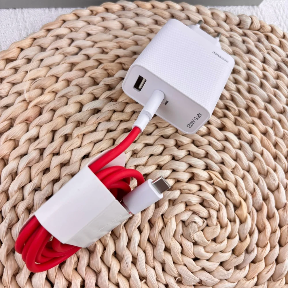 OnePlus 120W SUPERVOOC GaN Charger 1A1C Dual Port EU Power Adapter With 12A Type C PD Cable For 1+ 15 13 12 Ace 3 6T 5 6 Laptop