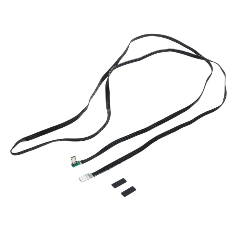 Flat Flexible Straight Up Down & Left & Right Angled 90 Degree MicroUSB to USBC Data Cable QXNF