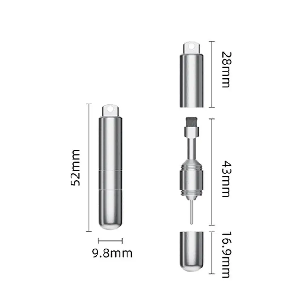 Mobile Phone Card Removal Aluminum Alloy Sim Card Tray Pin Eject Removal Tool 2-in-1 Cleaner Portable Keychain For Mobile Phones