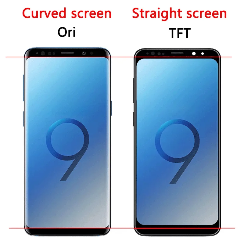 100% Tested New For Samsung S8 G950 G950F SM-G950FD LCD Display Touch Screen with Frame For Samsung S9 G960 SM-G960F Display