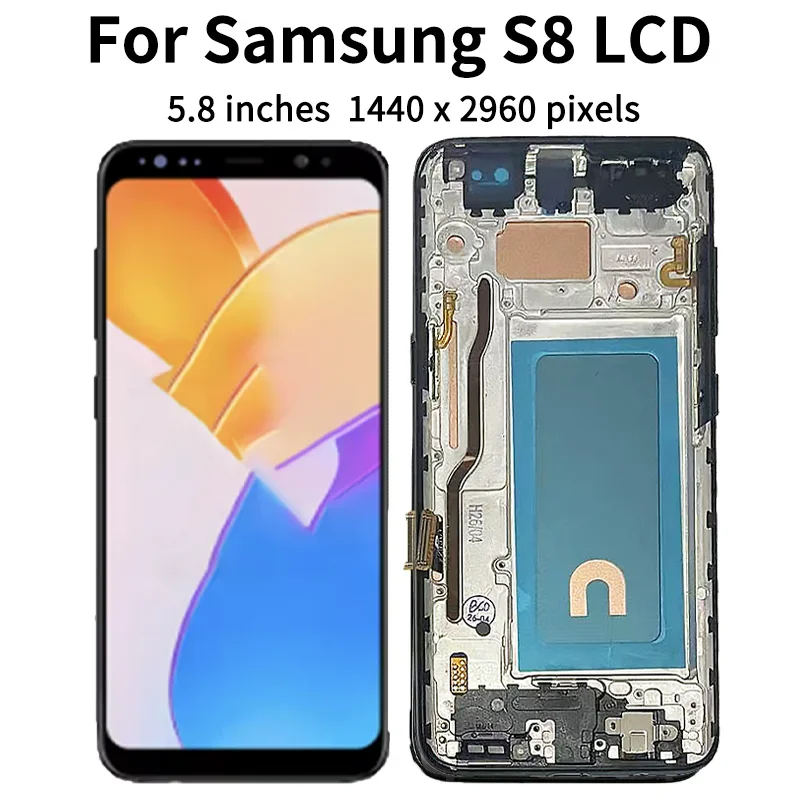 100% Tested New For Samsung S8 G950 G950F SM-G950FD LCD Display Touch Screen with Frame For Samsung S9 G960 SM-G960F Display