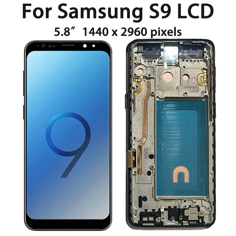 100% Tested New For Samsung S8 G950 G950F SM-G950FD LCD Display Touch Screen with Frame For Samsung S9 G960 SM-G960F Display