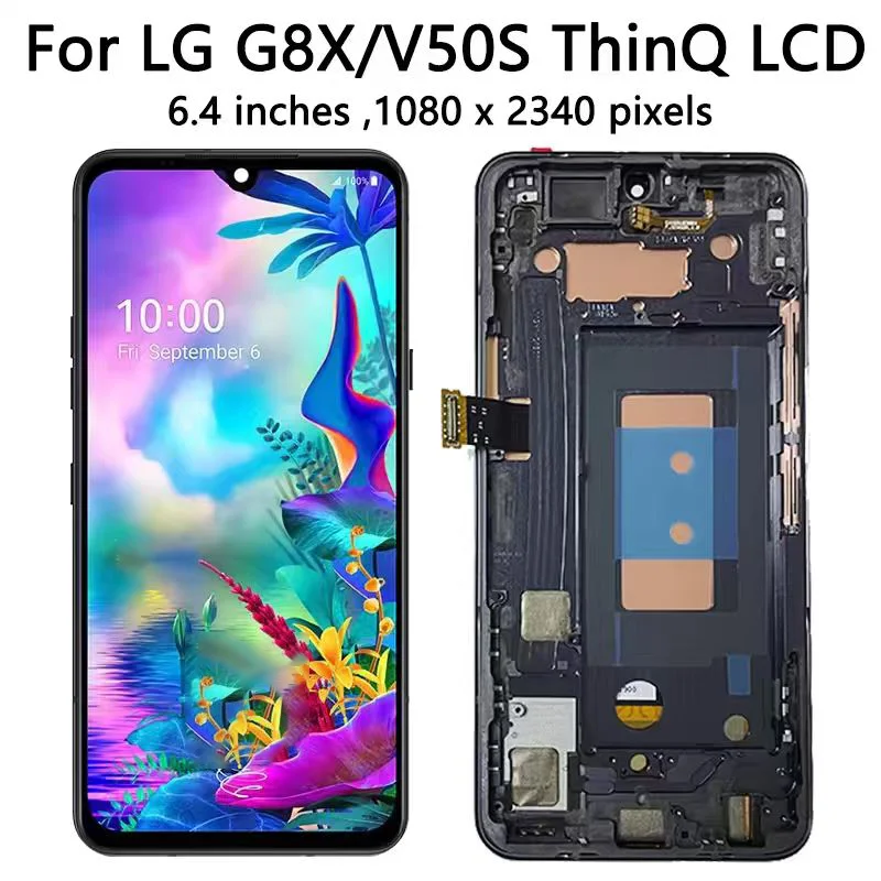 LM-V510N LMG850EMW Premium LCD For LG G8X ThinQ LCD Display Touch Screen Digitizer For LG V50S ThinQ 5G LCD With Frame