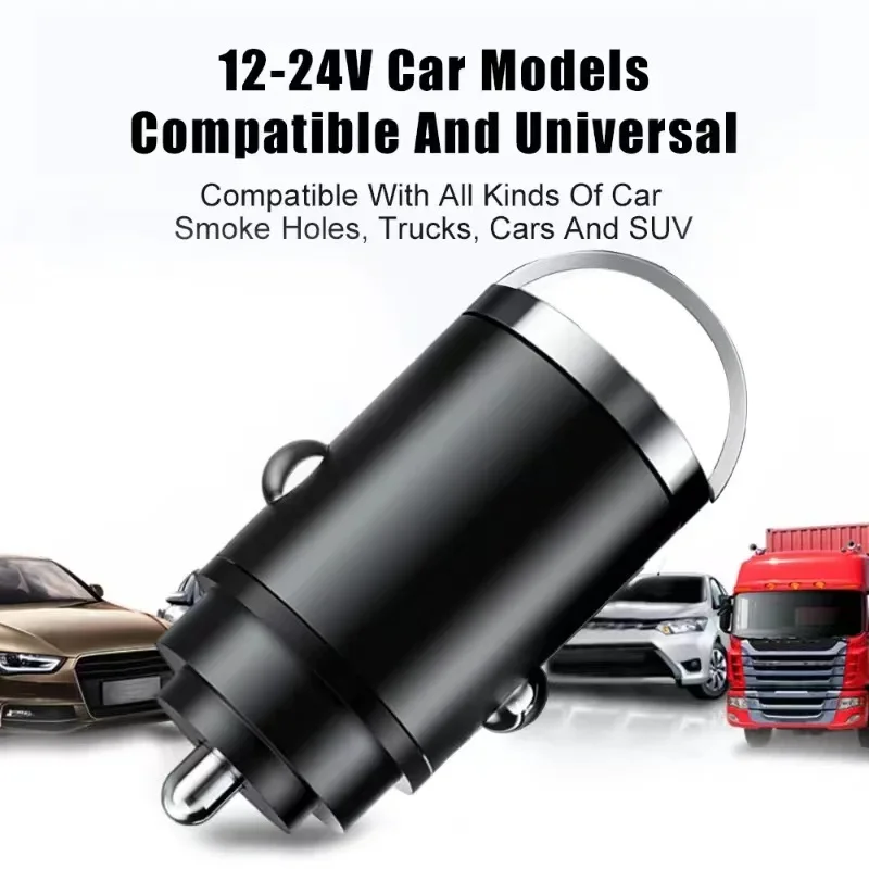 USB Car Charger 100W PD Type C Fast Charging Car Phone Adapter For iPhone 15 Samsung S24 Xiaomi Quick Charge 3.0 Charger In Car
