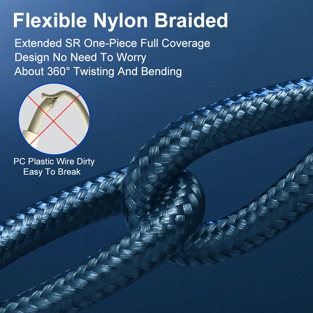 Vumpach USB Type C Cable Fast Charging Data Cord Charger Cable C for iPhone 15 Samsung S21 A51 Xiaomi Mi 10 Redmi Huawei Cable