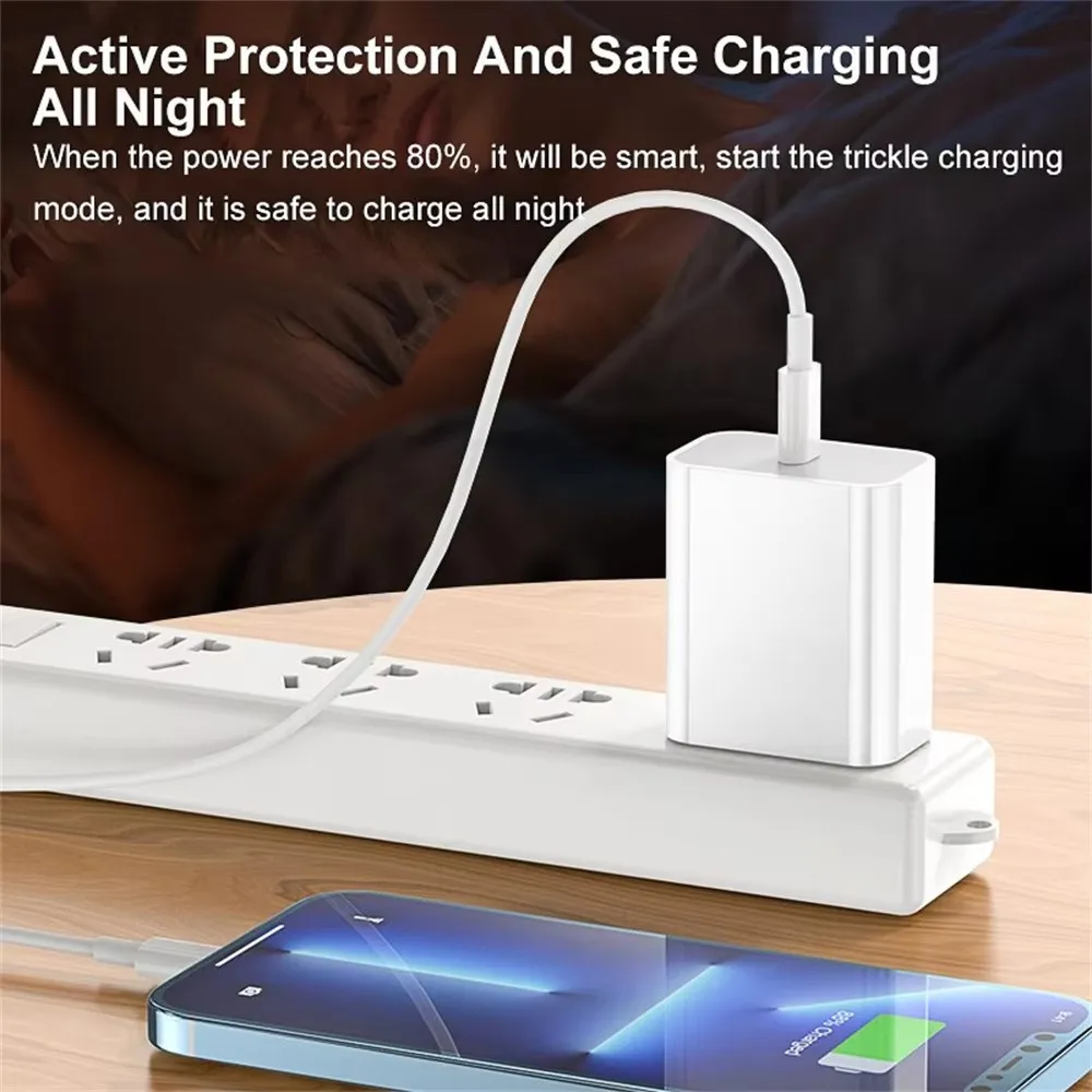 35W PD USB C Fast Charging Cable For iPhone X XR XS 11 12 13 Pro Max 14 Plus 6S 7 8 Original Quick Charger USB Data Cable 2M 3M