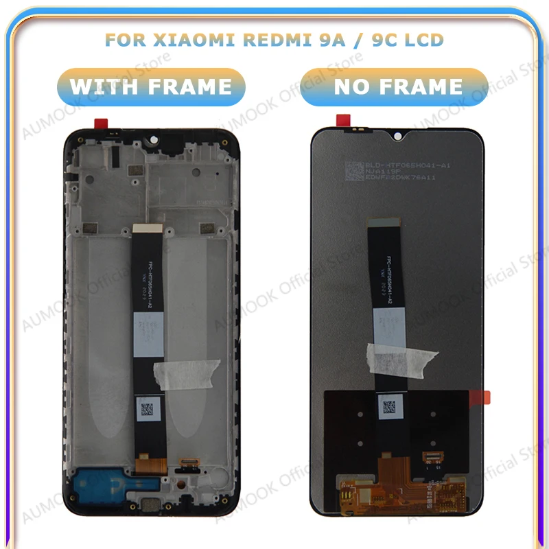 6.53" IPS LCD For Xiaomi Redmi 9A 9C LCD Display Touch Screen Digitizer Assembly M2006C3LG M2006C3MG LCD Replacement Parts