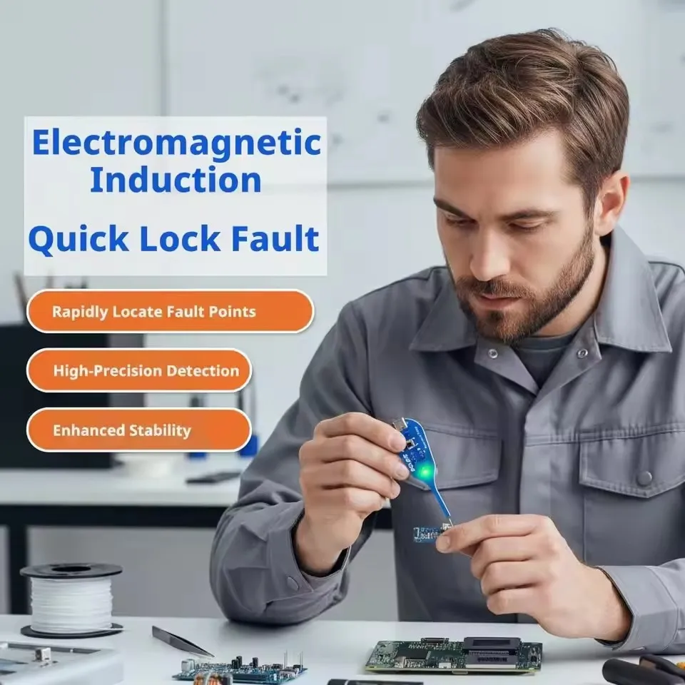 Type-C Powered High Precision Mainboard Coil Testing Tool Fast Inductance Fault Detection Diagnosis Mini Inductor Tester