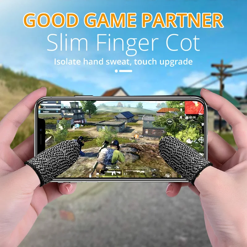 Finger Cover Game Controller For PUBG Sweat Proof Non-Scratch Sensitive Touch Screen Gaming Finger Thumb Sleeve Mobile Gloves