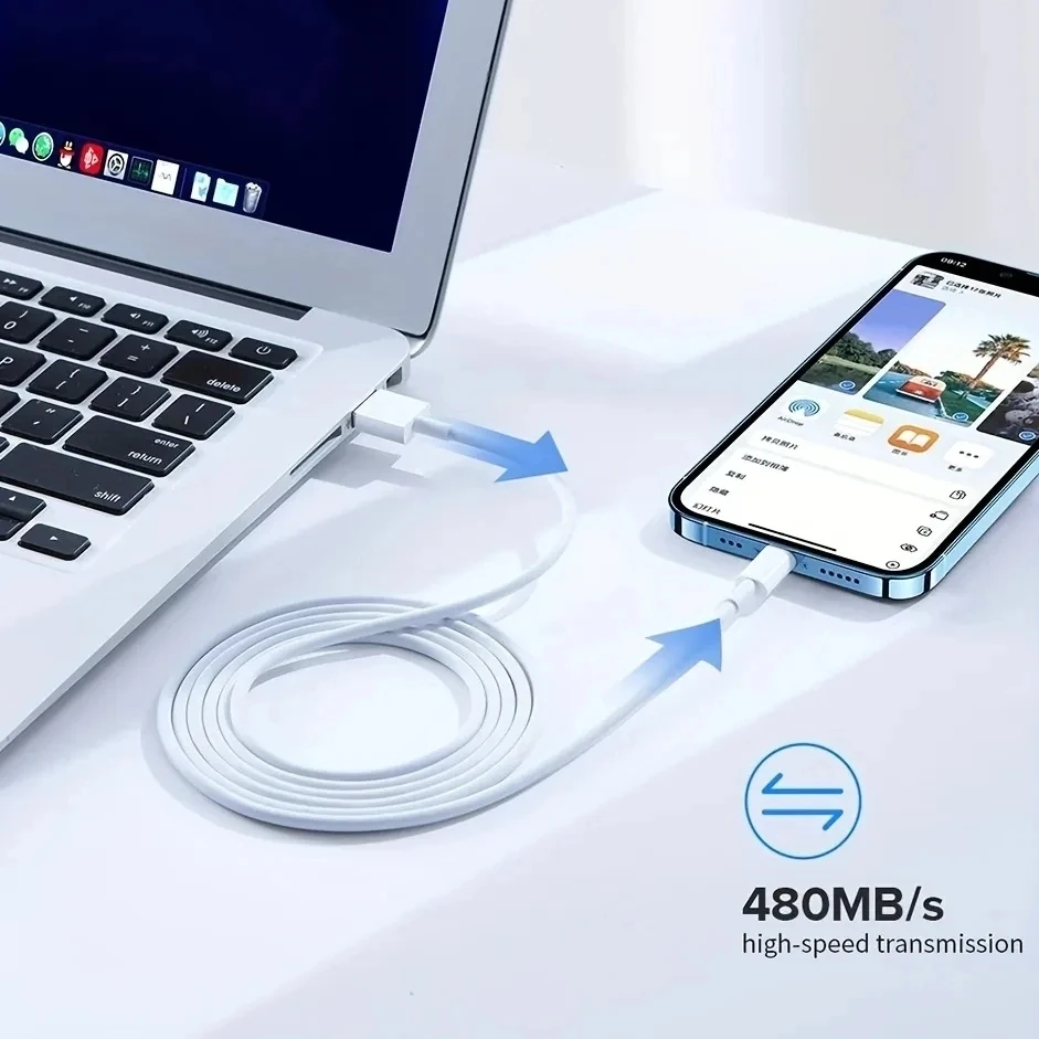 Fast Charge USB Cable for Apple iPhone 13 12 11 Pro 8 7 6S Plus XS Max XR SE Quick Charger Line Wire 0.2m 1m 1.5m 2m 3m 5m