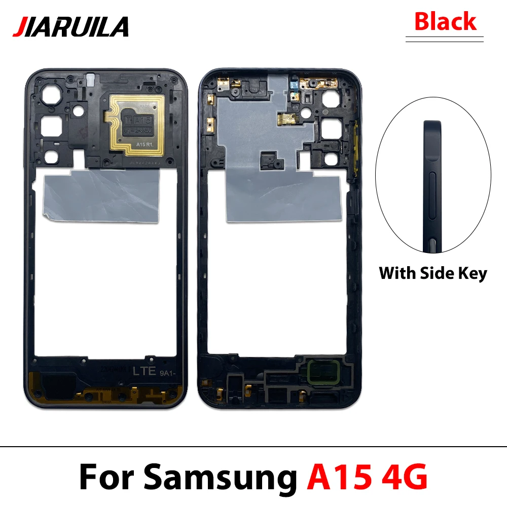 NEW For Samsung A15 4G A155 A15 5G A156 Middle Frame Housing Frame Panel Rear Housing Case Panel Replacement Part
