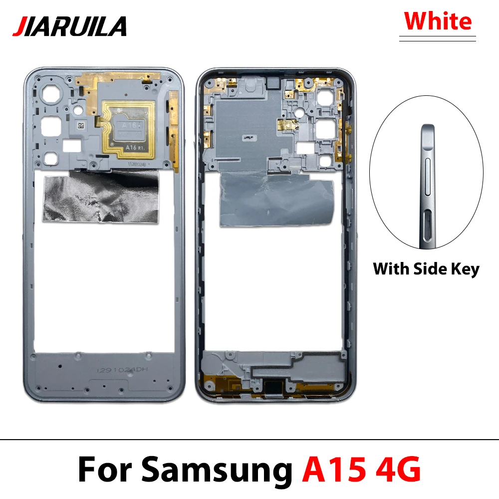 NEW For Samsung A15 4G A155 A15 5G A156 Middle Frame Housing Frame Panel Rear Housing Case Panel Replacement Part