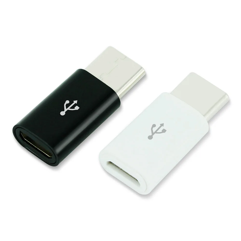1PCS/5PCS Micro USB Female To Type C Male Adapter Mobile Phone Android Converter Micro-B To USB-C Data Cable Connector