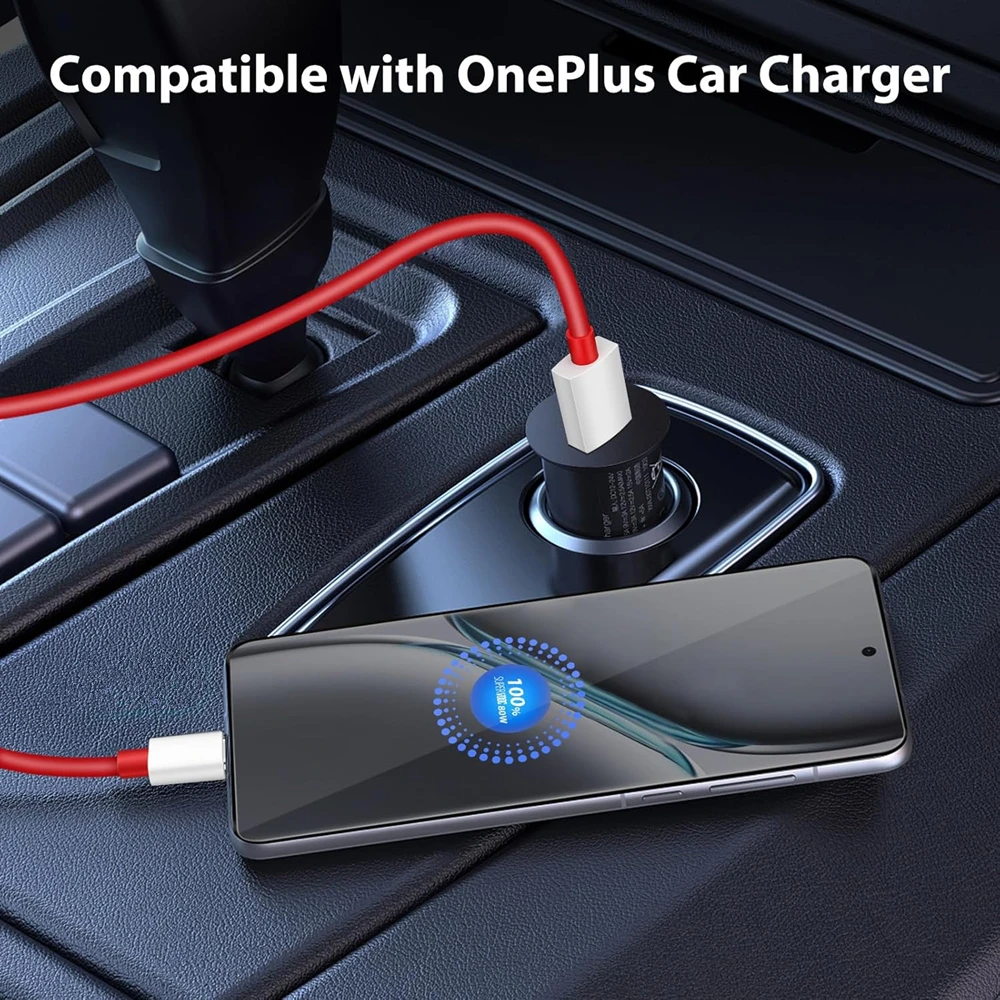 120W Type C USB Super Fast Charge Cable For OnePlus 8 9 9R 10 Pro 11 12 13 15 Nord 2T CE 3 4 5 6 N200 N300 Flash Charging Cables