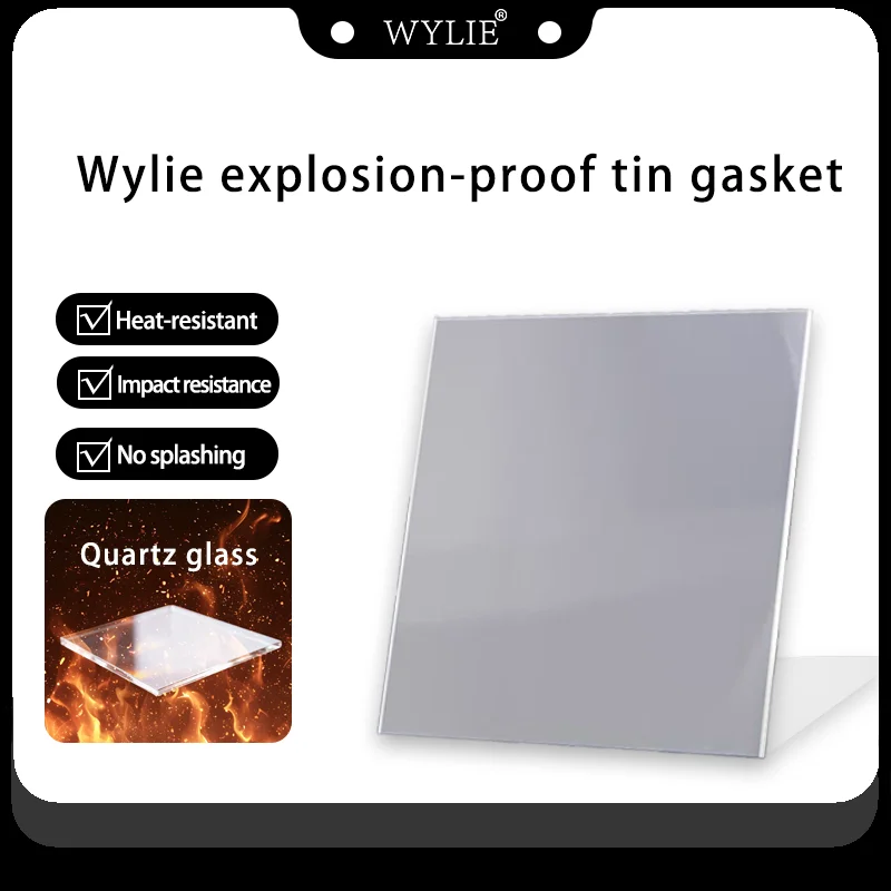 Lanrui/WYLIE Ultra-White Glass Tin Gasket - for Mobile Phone PCB Tin Planting, Prevents Steel Mesh Bulging & Solder Burst
