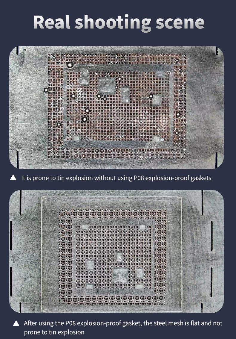 Lanrui/WYLIE Ultra-White Glass Tin Gasket - for Mobile Phone PCB Tin Planting, Prevents Steel Mesh Bulging & Solder Burst