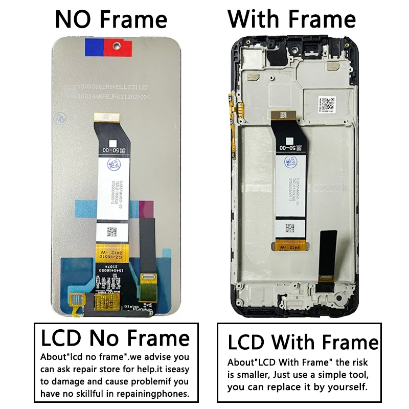 6.5''For Xiaomi Redmi Note 10 Note10 5G LCD Display Touch Screen Digitizer Assembly M2103K19G M2103K19C LCD Replacement