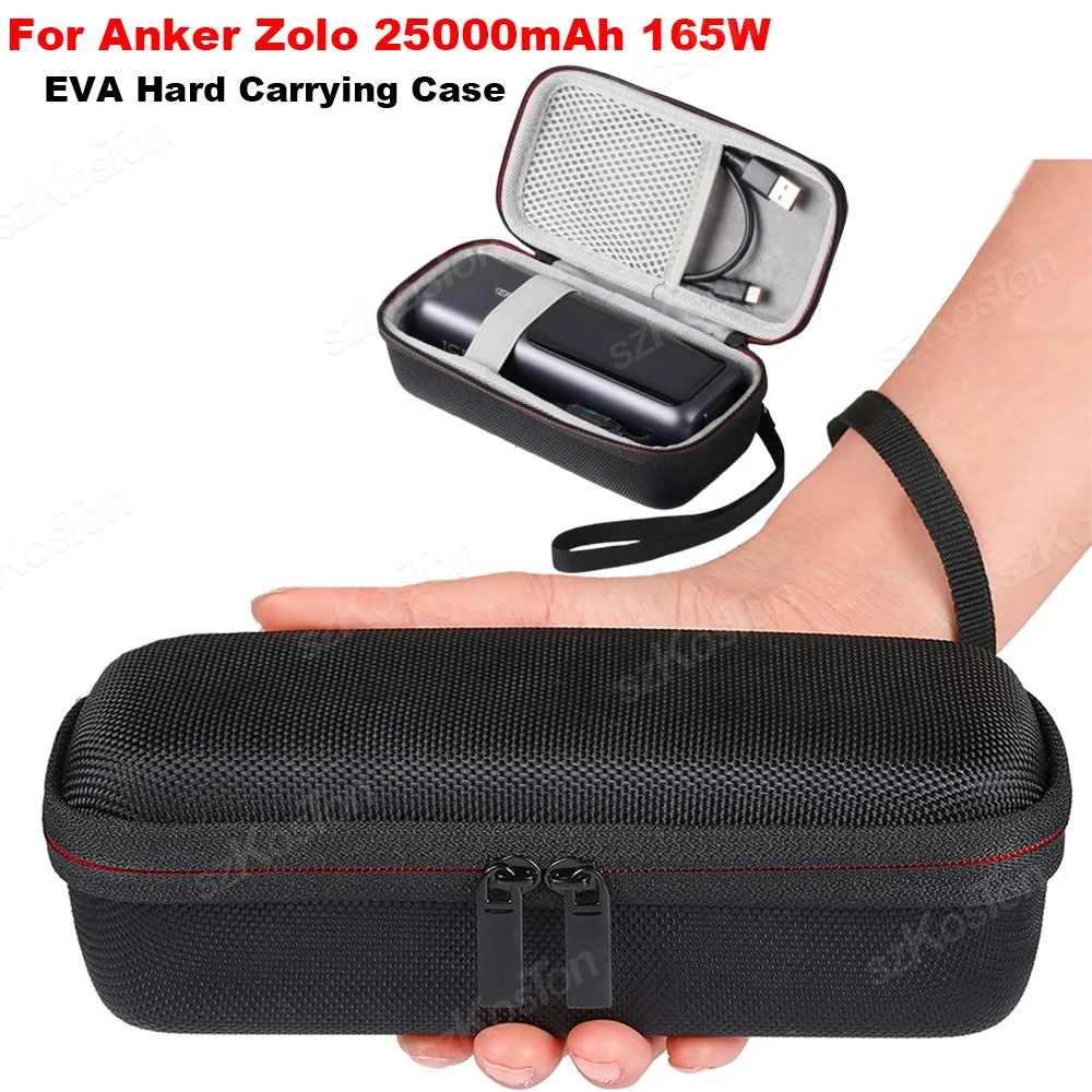 For Anker Zolo 165W Power Bank EVA Hard Travel Carrying Case Waterproof Shockproof Portable Charger Protective Storage Box