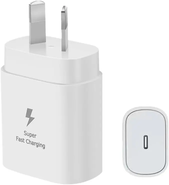 Australian Standard Charger, Suitable for Samsung USB-C Wall Chargers, Compatible with for iPhone 15/Pro