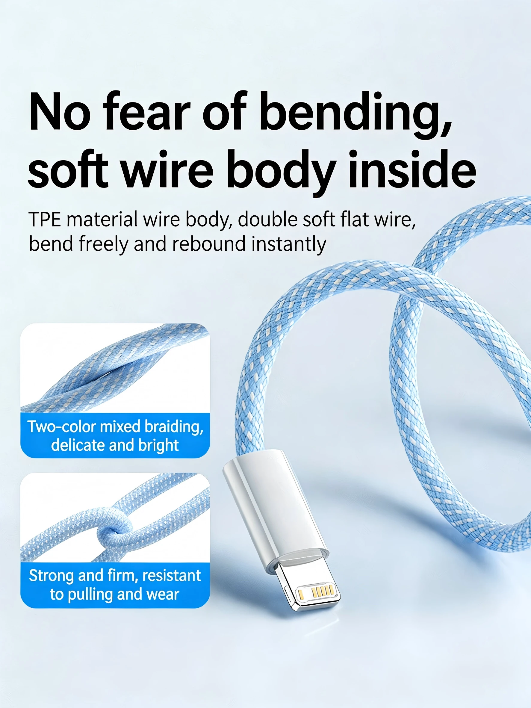PD 30W Fast Charger For iPhone 14 13 12 11 X XR XS 8 Pro Max Plus Mini iPad Air Fast Charging Cable USB C to L Durable
