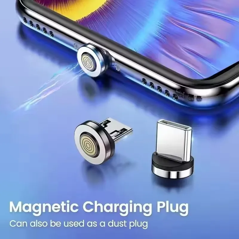 1-10Pcs Magnetic Head Charging Cable Adapter for Android Type C Magnetic Cable Plug Type C Micro USB C Plugs Magnet Charger Plug