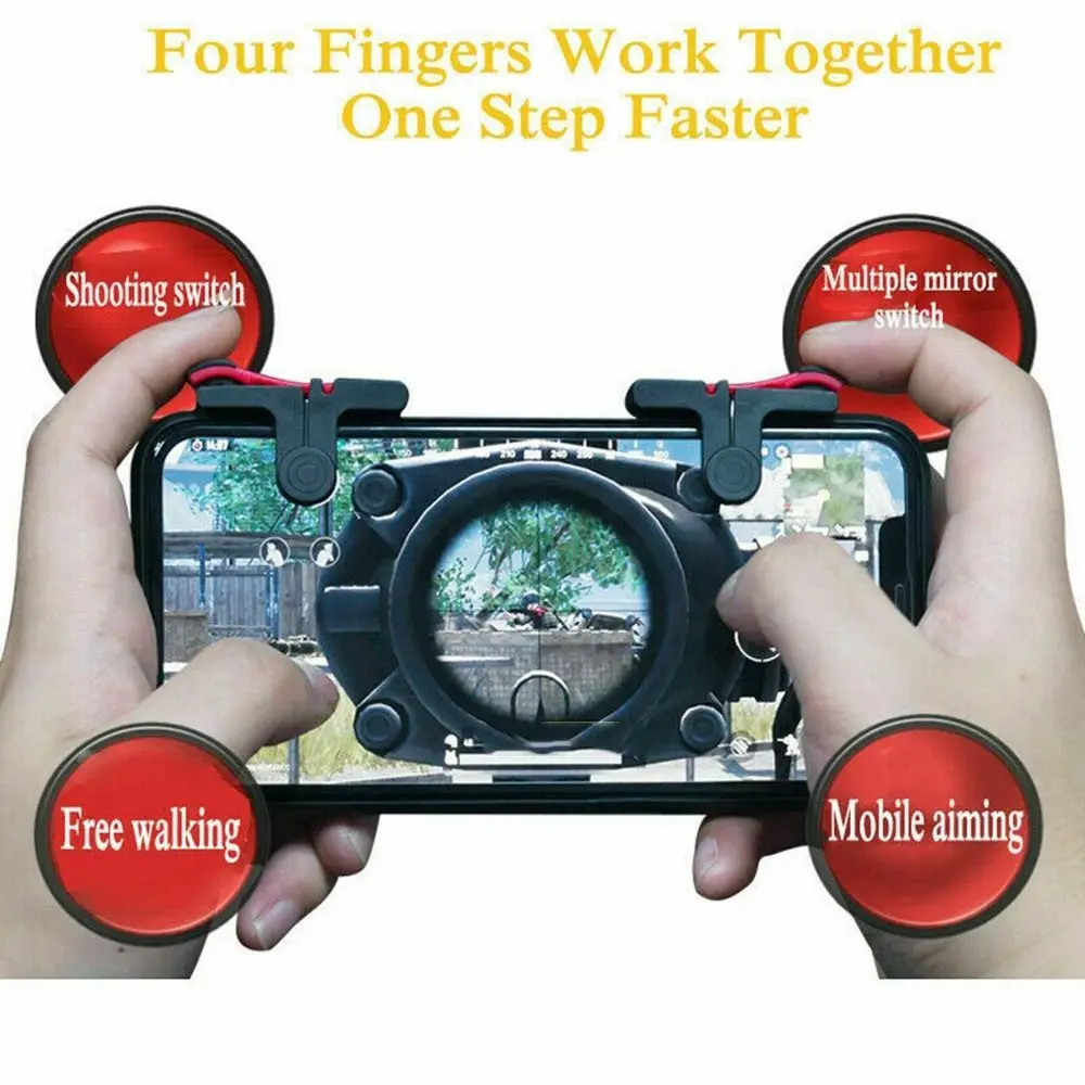 Gamepad Mobile Phone Mobile Game Trigger Shooting Aim Key L1 R1 Trigger Mobile Controller Sensitive PUBG Game Controller