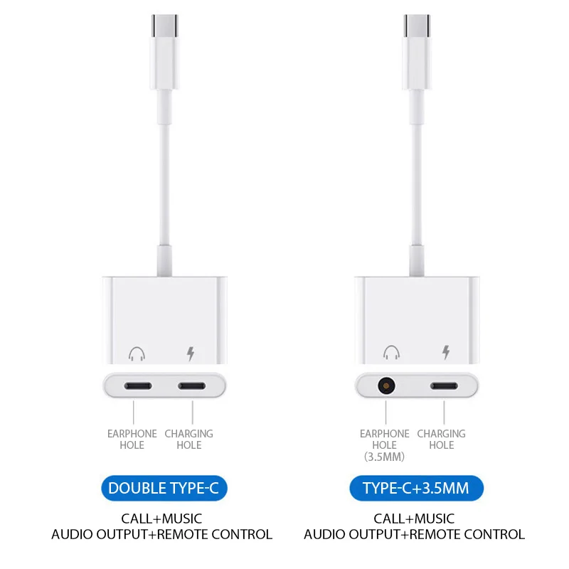 Type C To 3.5mm Headphone Jack OTG Adapter For iPhone 15 Pro Fast Charger For Samsung Xiaomi One Plus USB C Connector Aux Cable