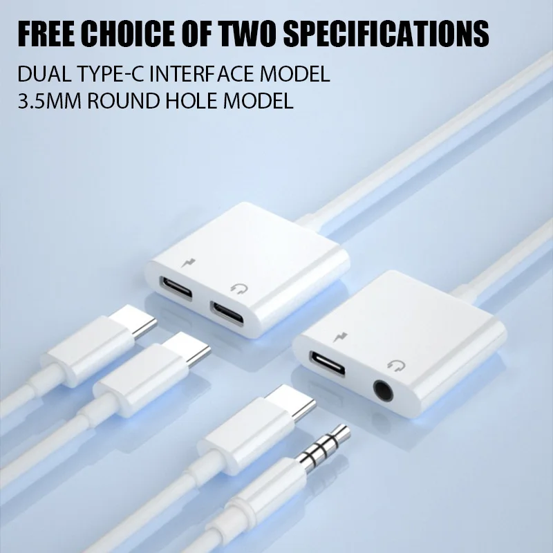 Type C To 3.5mm Headphone Jack OTG Adapter For iPhone 15 Pro Fast Charger For Samsung Xiaomi One Plus USB C Connector Aux Cable