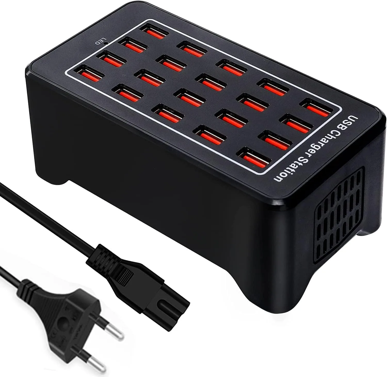20/30 Ports USB Charger 100W/150W Smart USB Charger Desktop Charging Hub Multi-Port Charging Station for Samsung/iPhone/iPad/Tab