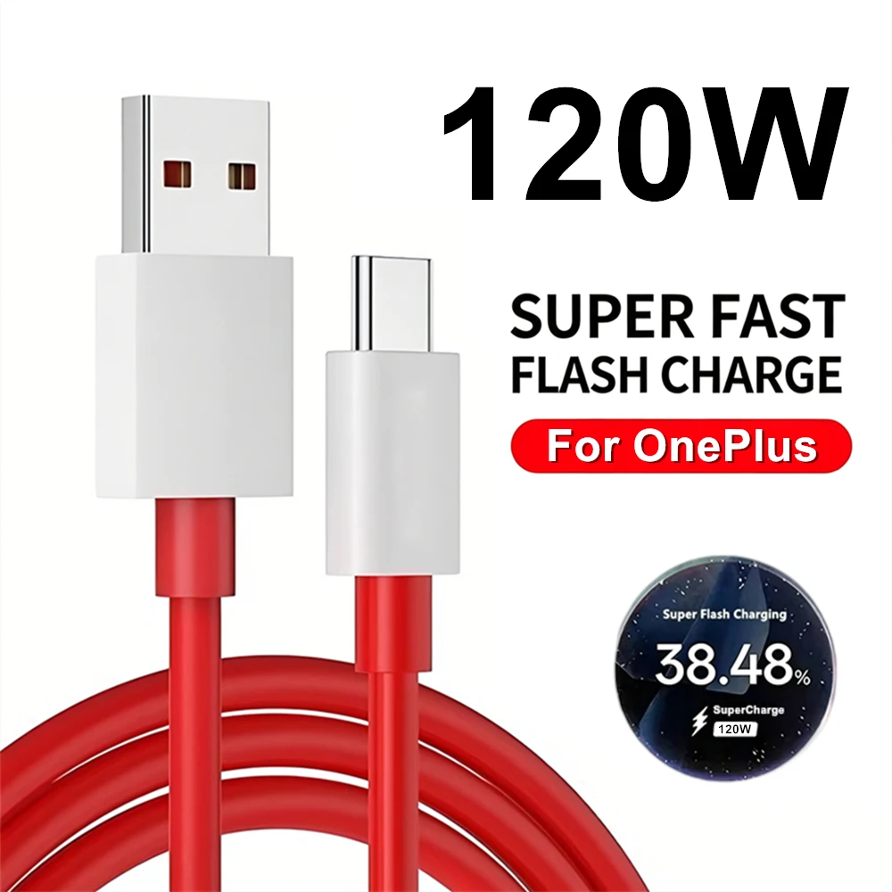 120W Type C USB Super Fast Charging Cable For OnePlus 9 9R 10 Pro 10R 11 11R 12 12R 13 15 Nord 2T 3 CE 2 3 4 Lite 5 6 N200 N300