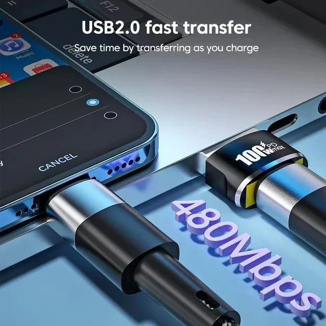 1/2/5Pcs USB To Type C OTG Adapter USB USB-C Female To USB Male PD100W Fast Charging OTG Connector For PC Macbook Samsung Xiaomi