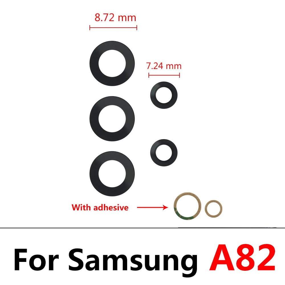 NEW Rear Back Camera glass Cover Lens With Adhesive For Samsung A13 A14 23 4G A32 A52 5G A33 A53 A73 A52 A72 A82 A52S A24 A34